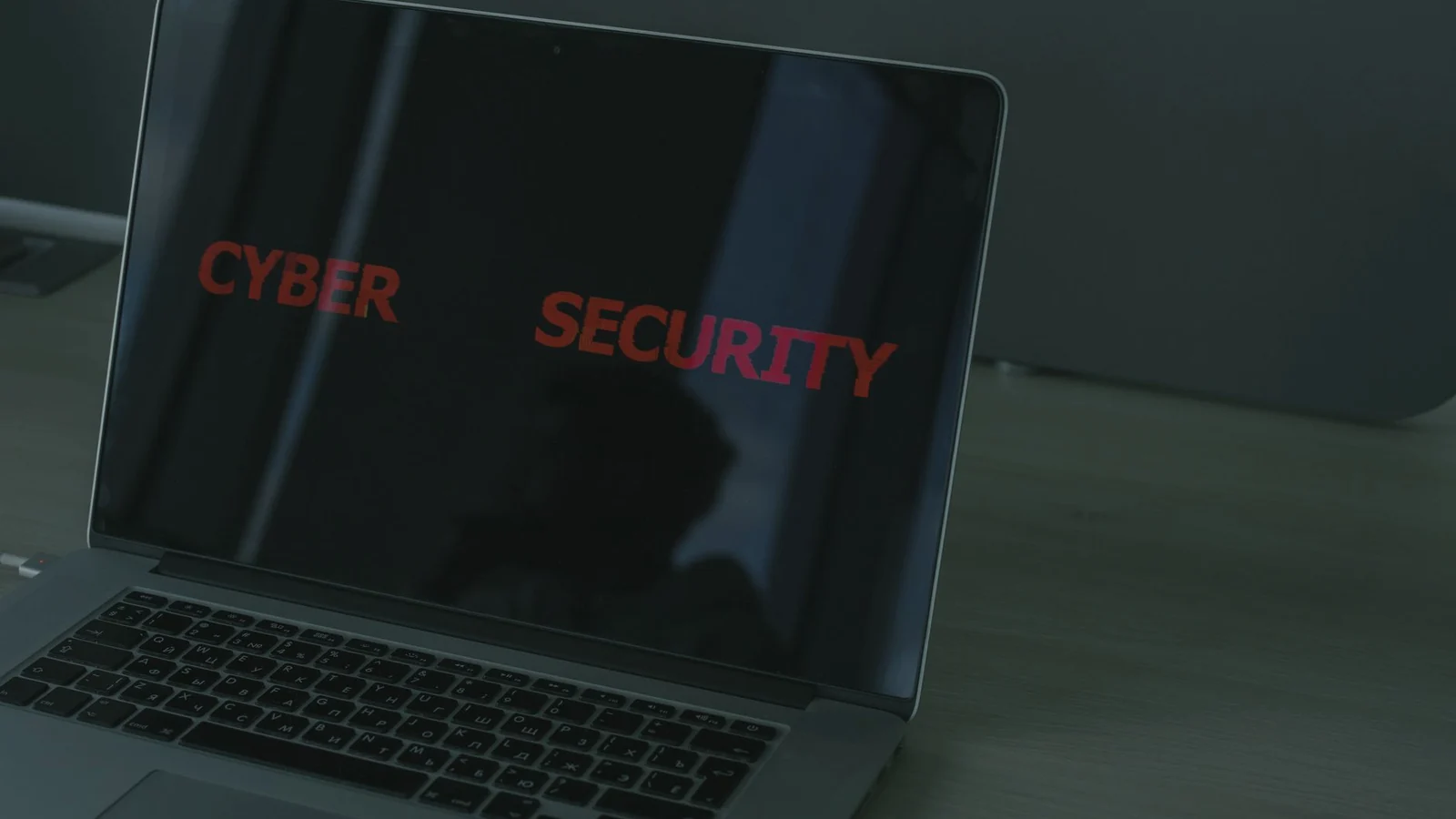 Cybersecurity and account protection on laptop